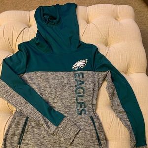 New NFL Official Philly Eagles Cowl Neck Hoodie